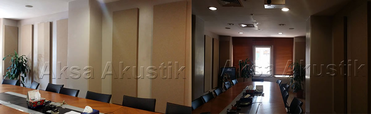 Ofis İçi Toplantı Salonları Akustik Kumaş Panel Uygulaması